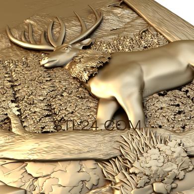Art pano (Red deer, PH_0210) 3D models for cnc